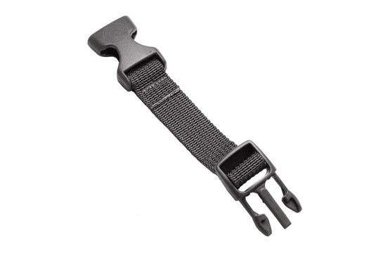 Team Wendy 4 inch chin strap extender, black.